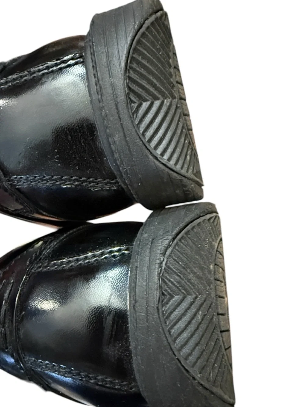 Nunn Bush Kore Comfort Black Patent Leather Oxford Shoes Slip Resistant 11M Work